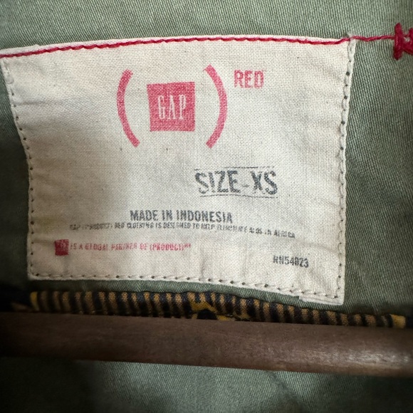 Vintage GAP XS Green Cargo Military Bomber Y2K Jacket - Picture 6 of 11